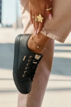 Trampki Damskie Z Eko Skóry Big Star RR274749 Czarne