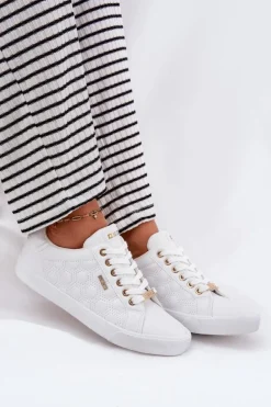 Trampki Damskie Z Eko Skóry Big Star RR274322 Białe