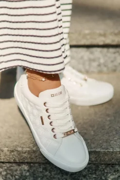 Trampki Damskie Z Eko Skóry Big Star RR274322 Białe