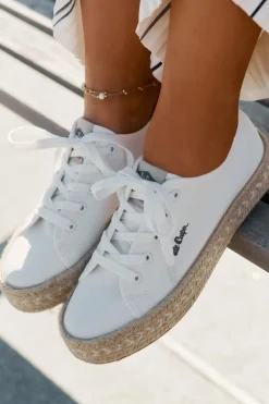 Trampki Damskie Z Plecionką Lee Cooper LCW-25-44-3217 Białe