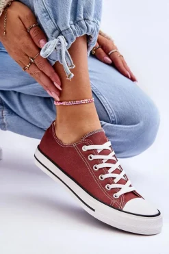 Trampki Klasyczne Niskie Damskie Brązowe Vegas