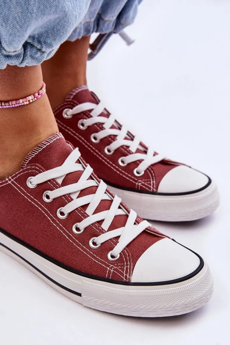 Trampki Klasyczne Niskie Damskie Brązowe Vegas