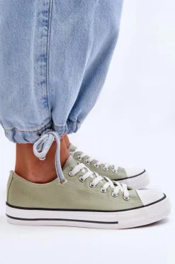 Trampki Klasyczne Niskie Damskie Jasnozielone Vegas