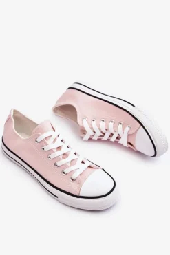 Trampki Klasyczne Niskie Damskie Jasnoróżowe Vegas