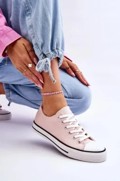 Trampki Klasyczne Niskie Damskie Jasnoróżowe Vegas