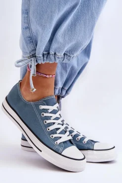 Trampki Klasyczne Niskie Damskie Jasnoniebieskie Vegas