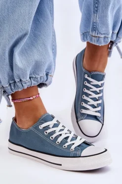 Trampki Klasyczne Niskie Damskie Jasnoniebieskie Vegas