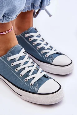 Trampki Klasyczne Niskie Damskie Jasnoniebieskie Vegas