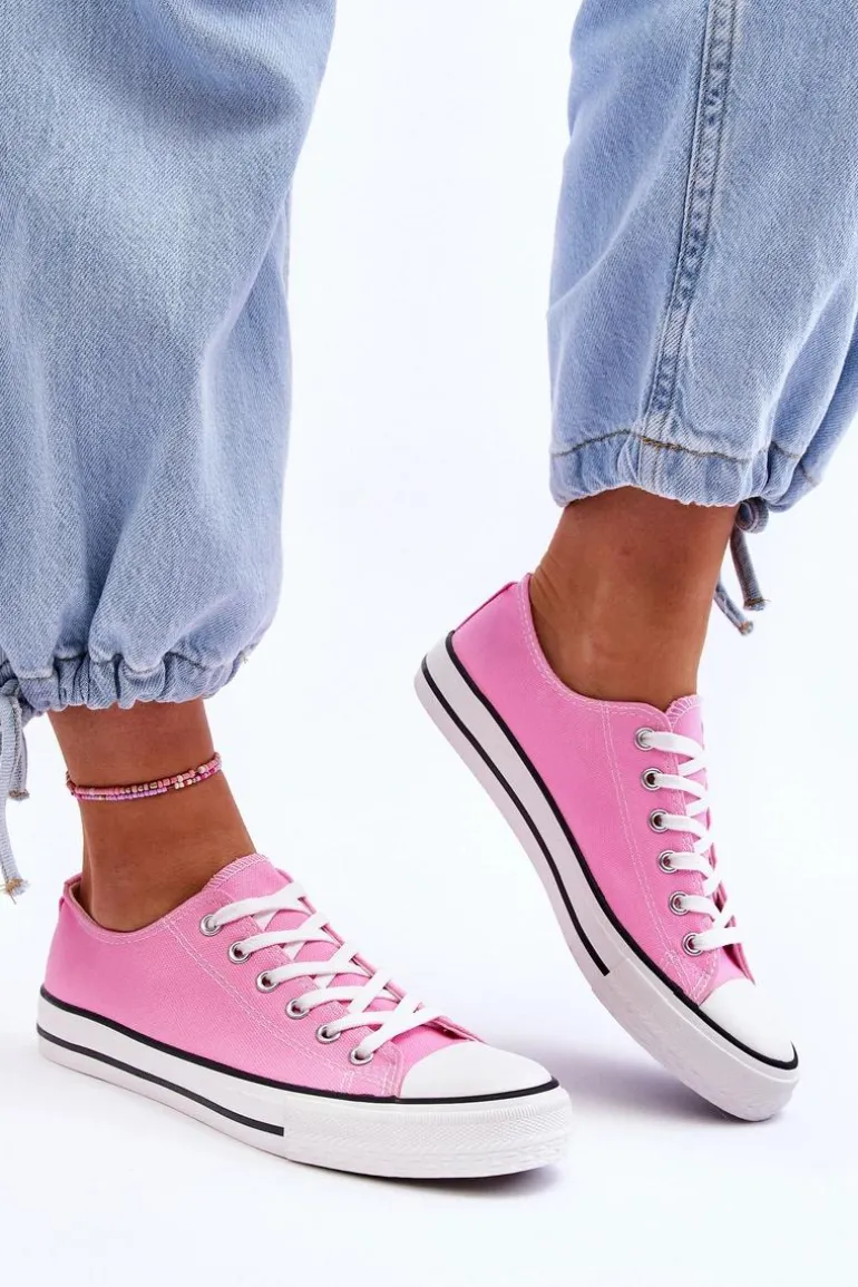 Trampki Klasyczne Niskie Damskie Różowe Vegas