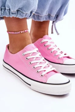 Trampki Klasyczne Niskie Damskie Różowe Vegas