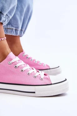 Trampki Klasyczne Niskie Damskie Różowe Vegas