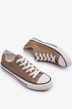 Trampki Klasyczne Niskie Damskie Beżowe Vegas