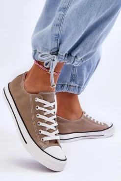 Trampki Klasyczne Niskie Damskie Beżowe Vegas