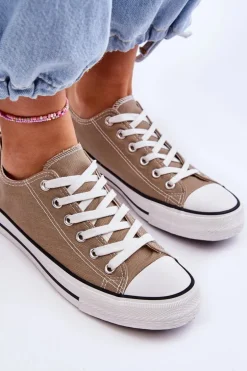 Trampki Klasyczne Niskie Damskie Beżowe Vegas
