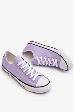 Trampki Klasyczne Niskie Damskie Fioletowe Vegas