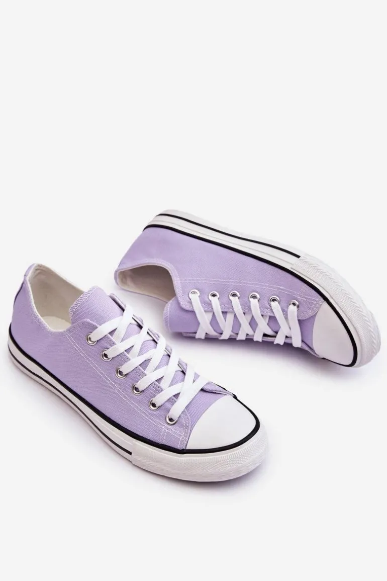 Trampki Klasyczne Niskie Damskie Fioletowe Vegas
