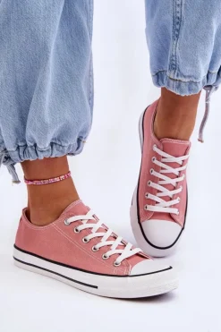 Trampki Klasyczne Niskie Damskie Ciemnoróżowe Vegas