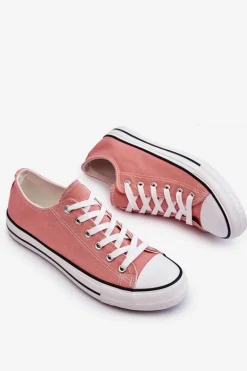 Trampki Klasyczne Niskie Damskie Ciemnoróżowe Vegas