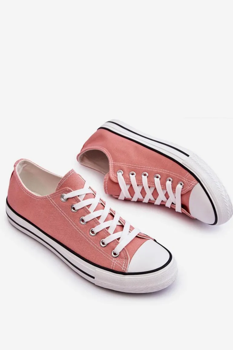 Trampki Klasyczne Niskie Damskie Ciemnoróżowe Vegas