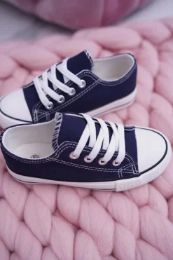 Trampki Młodzieżowe Buty Granatowe Filemon