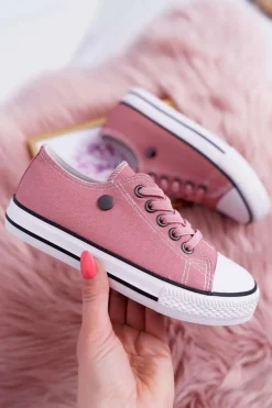 Trampki Młodzieżowe Damskie Buty Różowe Justika