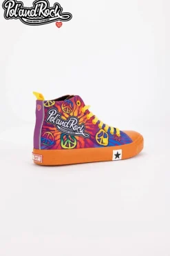 Trampki Pol'and'Rock Festival X Big Star SS174502 Pomarańczowe