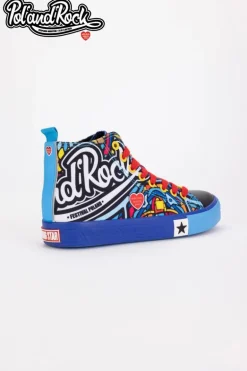 Trampki Pol'and'Rock Festival X Big Star SS174500 Niebieskie
