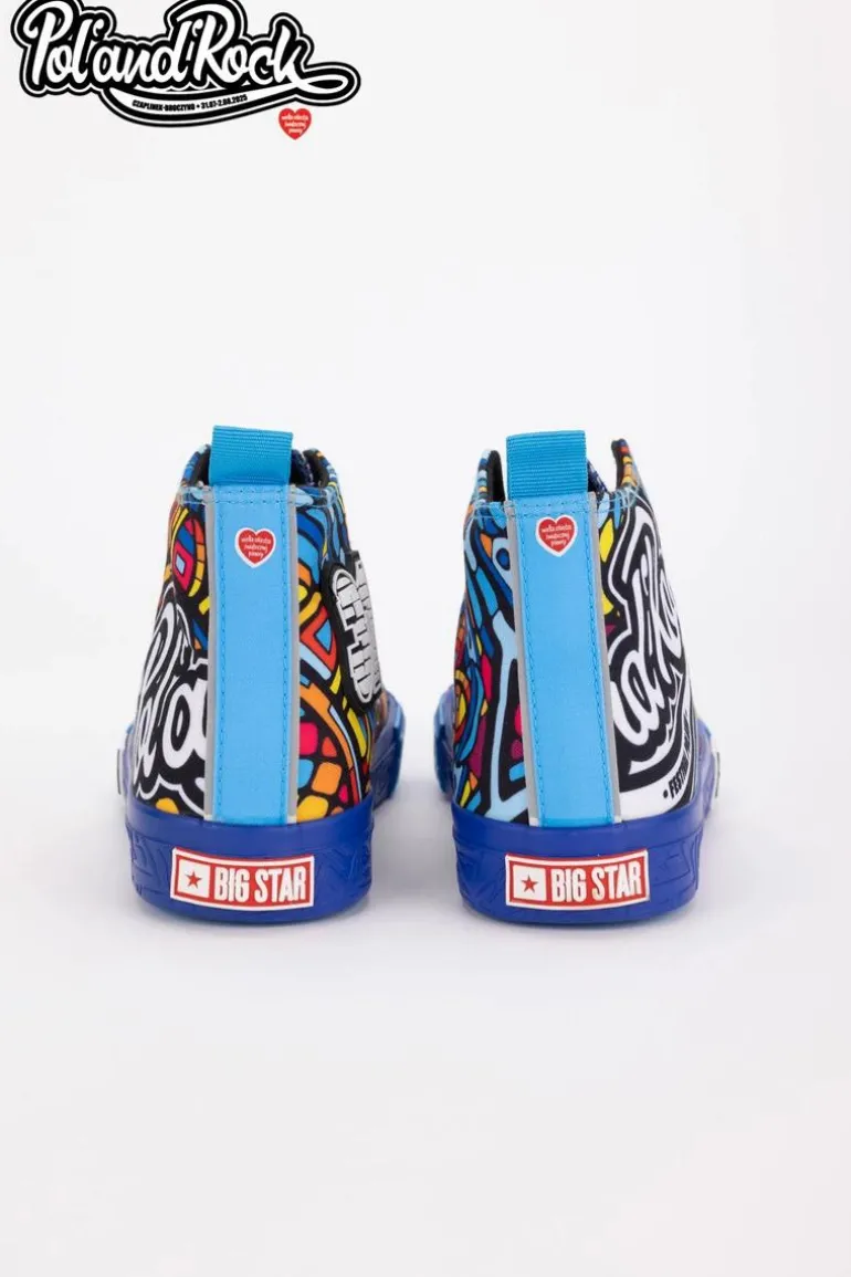 Trampki Pol'and'Rock Festival X Big Star SS174500 Niebieskie