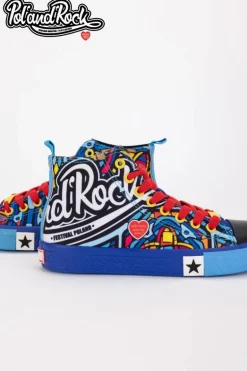 Trampki Pol'and'Rock Festival X Big Star SS174500 Niebieskie