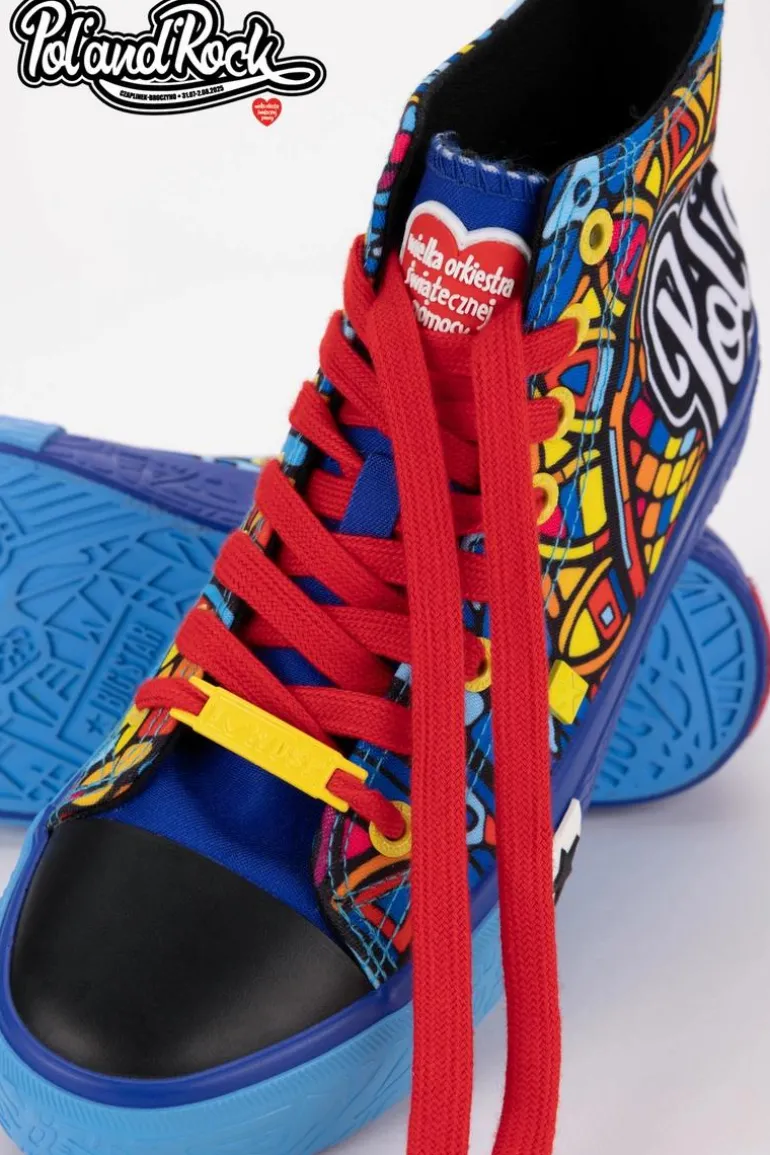 Trampki Pol'and'Rock Festival X Big Star SS174500 Niebieskie