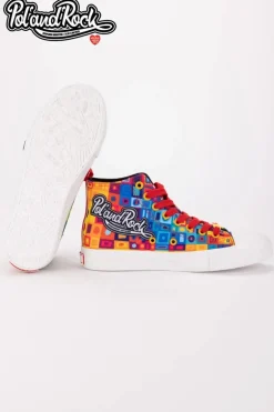 Trampki Pol'and'Rock Festival X Big Star SS174504 Zielono-Żółte