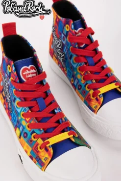 Trampki Pol'and'Rock Festival X Big Star SS174504 Zielono-Żółte