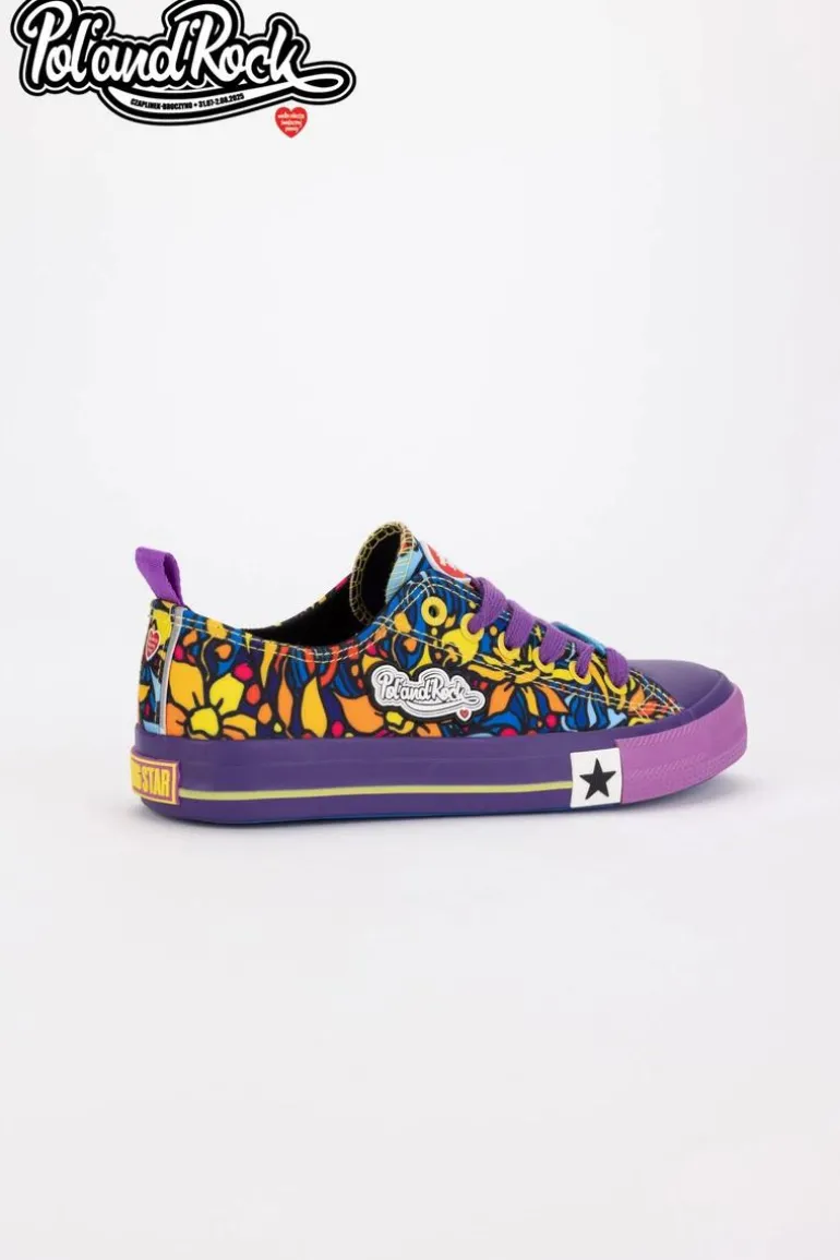 Trampki Pol'and'Rock Festival X Big Star SS274905 Fioletowe