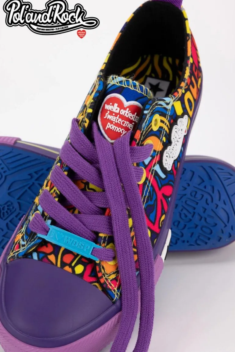 Trampki Pol'and'Rock Festival X Big Star SS274905 Fioletowe
