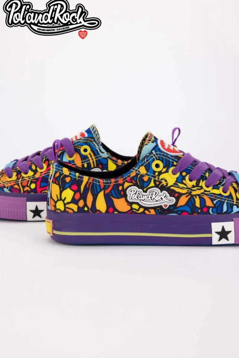 Trampki Pol'and'Rock Festival X Big Star SS274905 Fioletowe