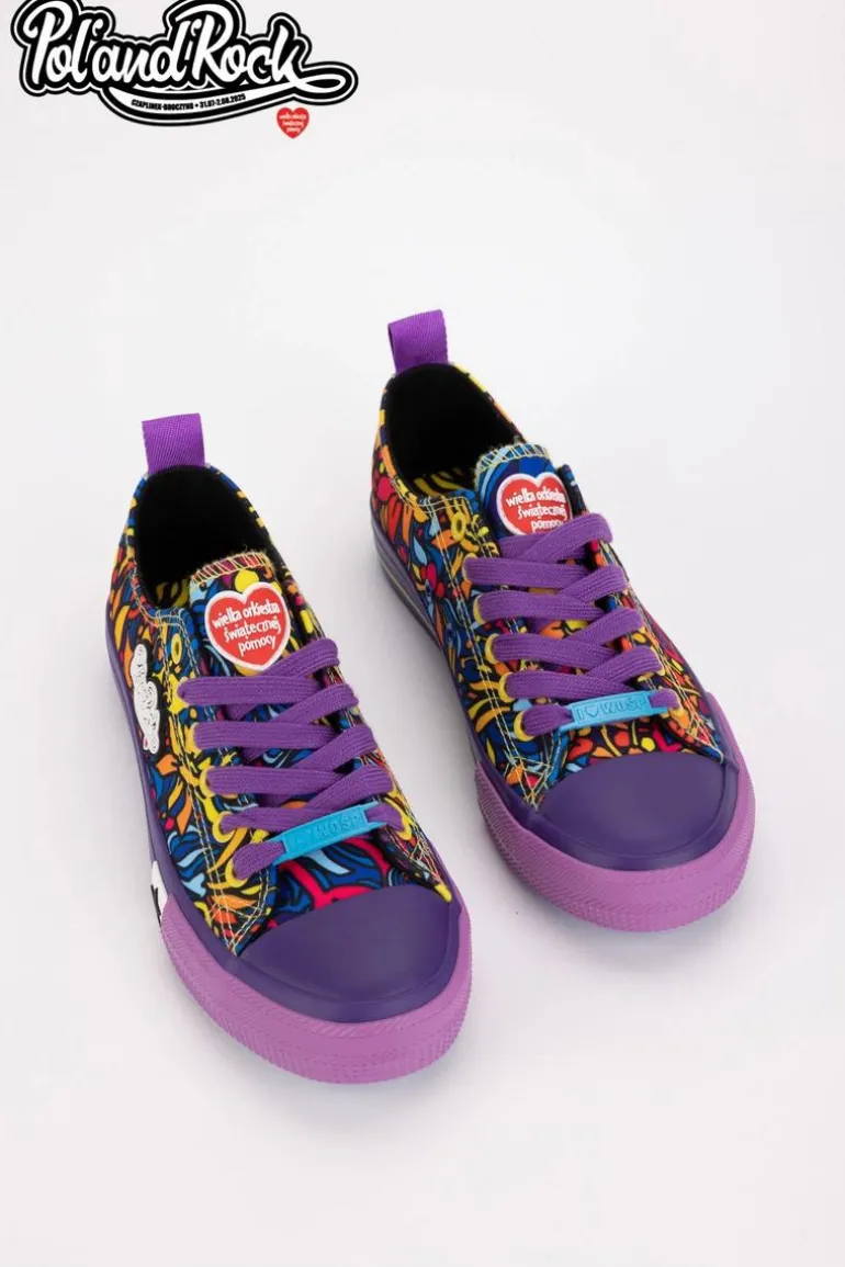 Trampki Pol'and'Rock Festival X Big Star SS274905 Fioletowe