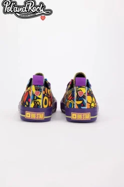 Trampki Pol'and'Rock Festival X Big Star SS274905 Fioletowe