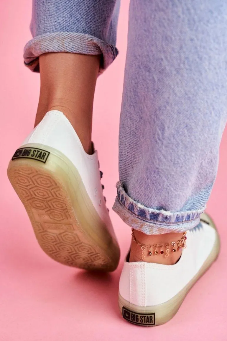 Trampki Z Przezroczystą Podeszwą Big Star FF274256 Białe