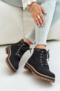 Trapery Damskie Ocieplane Big Star OO274A290 Czarne