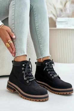 Trapery Damskie Ocieplane Big Star OO274A290 Czarne