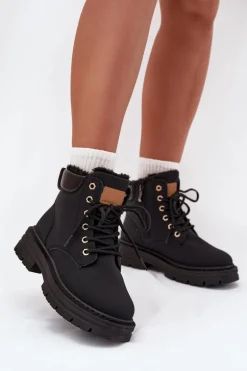 Trapery Damskie Ocieplane Futerkiem Na Zamek Czarne Tharika