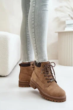 Trapery Damskie Ocieplane Big Star OO274A289 Brązowe