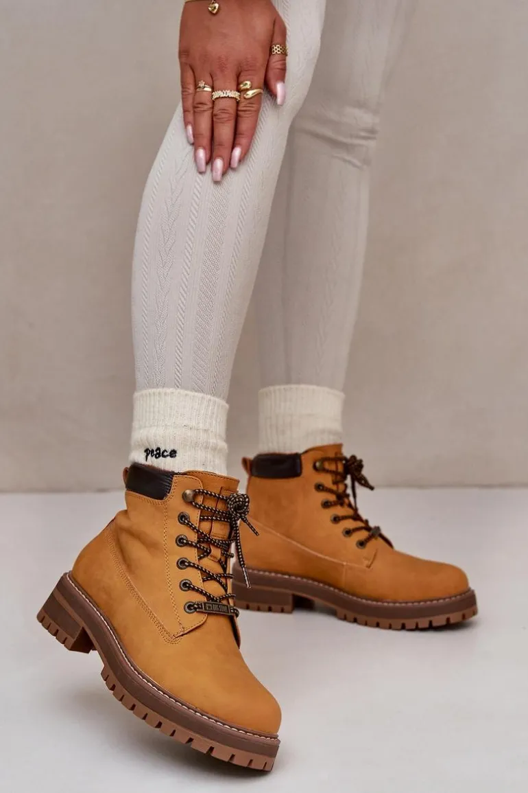 Trapery Damskie Ocieplane Big Star OO274A288 Camel