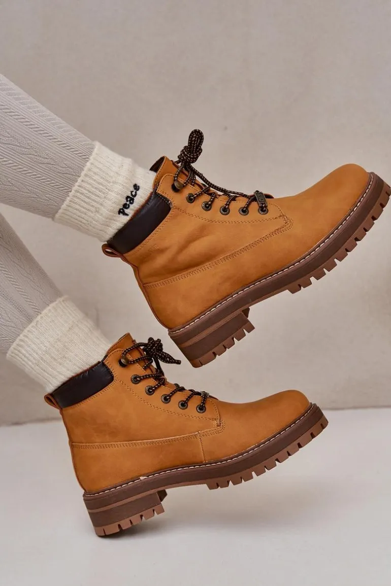 Trapery Damskie Ocieplane Big Star OO274A288 Camel