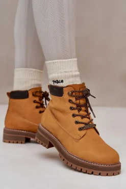 Trapery Damskie Ocieplane Big Star OO274A288 Camel