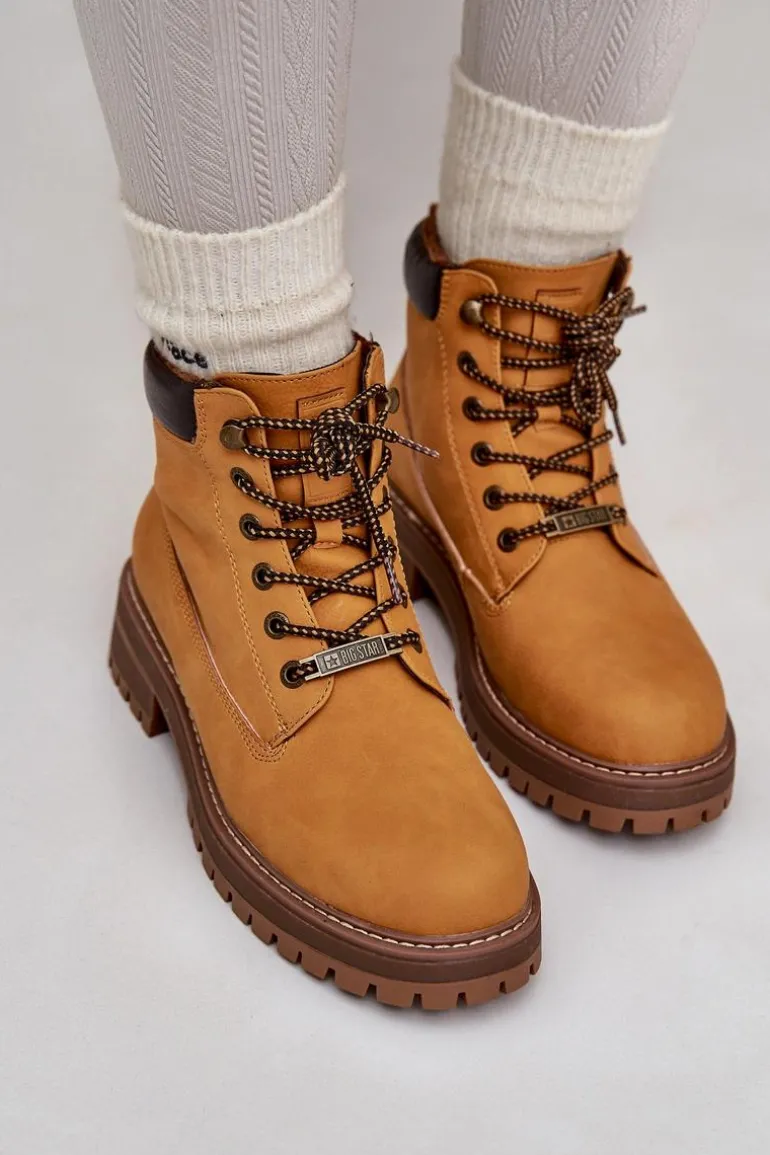 Trapery Damskie Ocieplane Big Star OO274A288 Camel