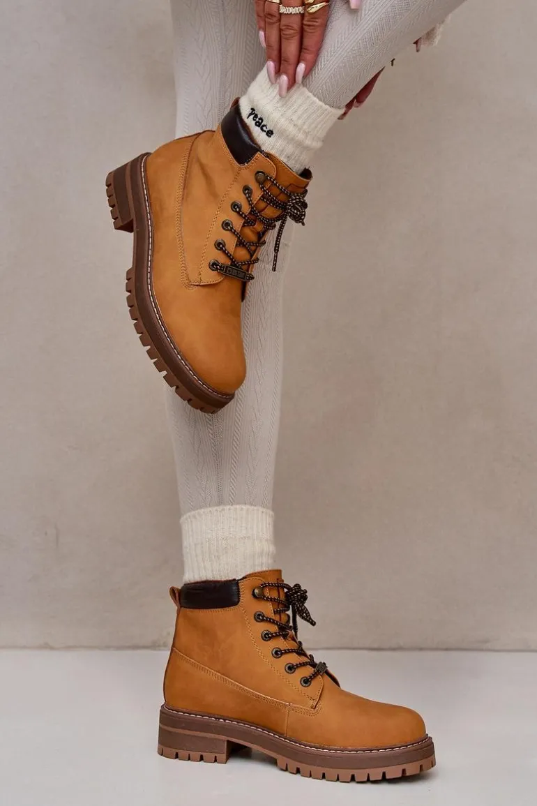 Trapery Damskie Ocieplane Big Star OO274A288 Camel