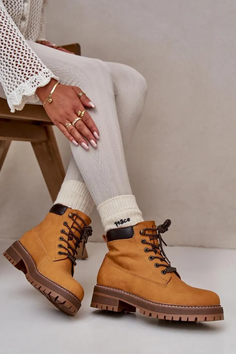 Trapery Damskie Ocieplane Big Star OO274A288 Camel