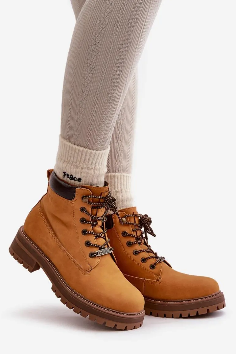 Trapery Damskie Ocieplane Big Star OO274A288 Camel