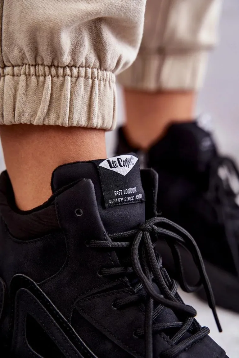 Trapery na platformie Lee Cooper LCJ-22-44-1353L Czarne